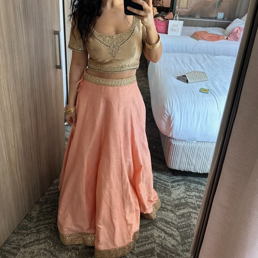 Like new coral & gold lehenga!